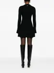 Платье мини с рукавами колокол Twinset, черный - фото 4
