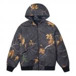 Куртка real tree reversible jacket leaves printing 'black' Converse, черный - фото