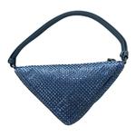 Кристальная сумка через плечо, Женская голубая сумка PRADA - фото 3