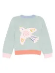 Кардиган с нашивкой Stella Mccartney Kids, зеленый - фото 2