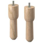 Нога IKEA, 15 см, цвет oak - фото