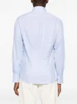 Рубашка на пуговицах Brunello Cucinelli, синий - фото 4