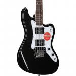 Басс гитара Squier Paranormal Rascal HH Bass Guitar, Metallic Black - фото