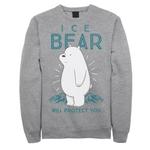 Мужской свитшот Cartoon Network We Bare Bears Ice Bear Will Protect You Licensed Character - фото