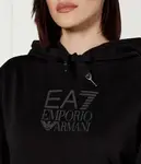 Толстовка Oversize fit Ea7, черный - фото 4