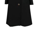 VERSACE Весенне-летнее пальто женское черное, Black - фото 9