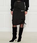 Юбка женская Karl Lagerfeld Jeans регулируемая со шнуровкой, черный - фото