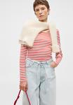 Топ Marc O'Polo CREW NECK STRIPED, Red - фото 6