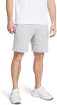 Мужские флисовые шорты Under Armour Rival, (011) Mod Gray Light Heather/White - фото
