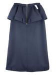 Юбка миди Rokh с баской, синий - фото 2