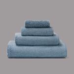 Банное полотенце Frette однотонное 100x150, голубой - фото 4