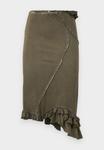 Юбка Ioannes RUFFLE SKIRT, Dark Olive/Olive - фото 6