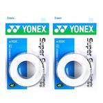 Лента для рукоятки бадминтонной ракетки из полиуретана PU унисекс YONEX, белый (2 Cards) - фото