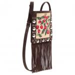 Valentino Рафия женская сумка через плечо - фото 2