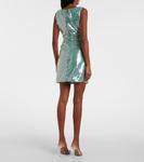 Мини-платье Eton с пайетками Staud, Mist - фото 3