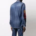 Мужская рубашка DSQUARED 2, синий - фото 4