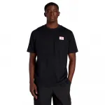 Футболка New Balance Woven Label, черный - фото