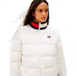 Куртка Tommy Jeans Ess Flag padded, белый - фото 4