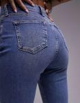 Синие джинсы Topshop Jamie - фото 5