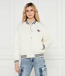 Куртка-Бомбер университетская Regular fit Guess Jeans, белый - фото