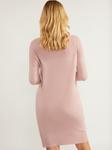 Вязаное платье миди с длинными рукавами Usha, розовый - фото 3