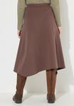 Юбка А-силуэта Ulla Popken, серо-коричневый - фото 6