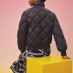 Пуховик женский Hermes на молнии, черный - фото 3