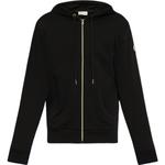 Zip Up Hooded Cardigan Moncler, черный - фото