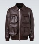 Кожаная куртка Simone Rocha, коричневый - фото