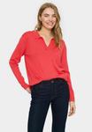 Топ Saint Tropez MILASZ POLO PULLOVER, Cayenne/Bordeaux - фото