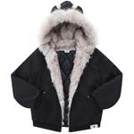 Mackyo Парка Unisex Black с капюшоном утепленная - фото