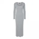 Платье Pieces Iris long sleeve long, серый - фото