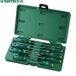 SATA 09306 Набор из 8 отверток серии A, плоских и крестовых. - фото