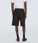 Шорты dovi из хлопкового джерси The Row, серый - фото 4