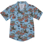 Рубашка Chaser Floral Tigers Coastal Cloth Short Sleeve Button-Up Shirt, цвет Moody - фото 2