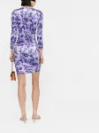 Платье мини с цветочным принтом ISABEL MARANT, фиолетовый - фото 4