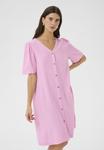 Платье-рубашка CRVENTA Cream, розовый - фото