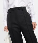 Зауженные брюки с высокой талией Prada, Nero - фото 4