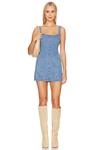 Мини-Платье стеф Show Me Your Mumu, синий - фото