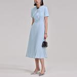 Женское платье с коротким рукавом Self portrait Self-portrait, синий - фото 6