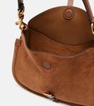 Маленькая замшевая сумка-шопер Etro, Sabbia Scuro - фото 5