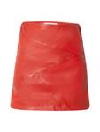 Кожаная юбка Maze, bright red - фото