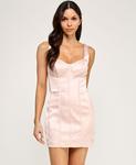 Мини-платье для подростков с корсетом и вырезом сердечко SENI & CADE, Blush - фото 2