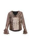 Faina Блузка в бронзовом цвете - фото