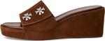 Туфли Tory Burch Women's Turnlock Wedge Sandal 60mm, Cognac Brown - фото 4