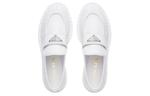 Кроссовки leather loafers 'white' Prada, белый - фото 3