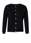 BASE LEVEL Вязаный кардиган в черном цвете - фото