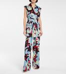 Цветочный блейзер Dries Van Noten, светло-синий - фото 2