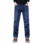 Джинсы мужские Jeep, синие на флисовой подкладке - фото