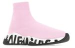 Кроссовки speed trainer 'midsole graffiti - light pink' Balenciaga, розовый - фото 3